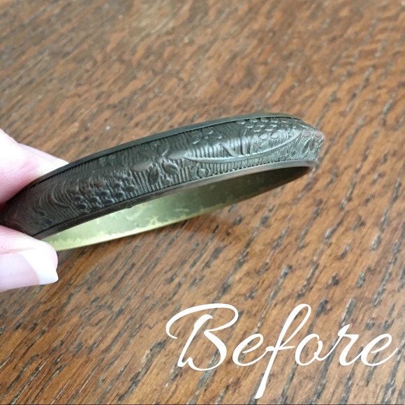 Vintage Brass Bangle - Picture 8 of 8